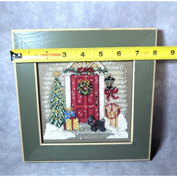 Mill Hill Buttons & Beads Winter Series Cross Stitch 'Home for Christmas' Framed - Picture 6 of 6